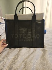 Marc Jacobs Leather Medium Tote Bag in Black