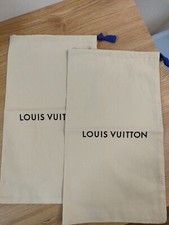 A Pair of Louis Vuitton Storage Dust Bags for Shoes Drawstring 15.7” x 9.0"