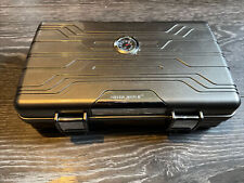 portable cigar humidor silver