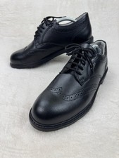 Uvex Steel Toe Cap Safety Shoes UK 9 Mens Black Leather Brogue Work Shoes New