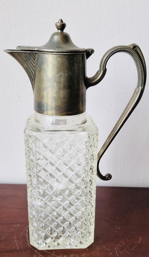 Vintage cut glass claret - vintage, jug