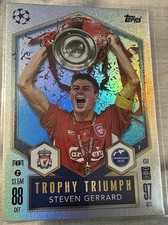 Match Attax 2024-25 Steven Gerrard Trophy Triumph #434 Liverpool