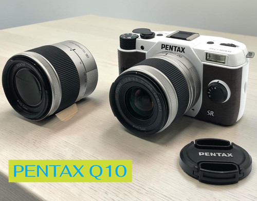Pentax q10 white brown - pentax,