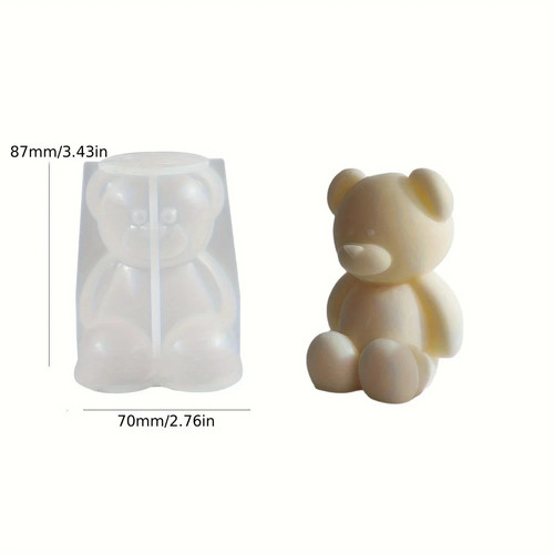 Bear silicone candle - bear,