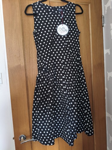Dolly dotty black white - black, &