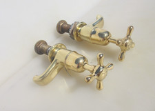 Antique Brass Taps Sink Basin