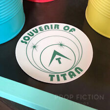 Red Dwarf - Prop 'Souvenir of Titan' Alarm Clock Sticker / Spaceship Set Decal