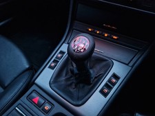 Genuine BMW E46 M3 Illuminated 6-Speed Black Leather Gear Knob Shifter Stick