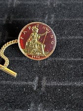 Tie Tack 1936 Enamelled Farthing
