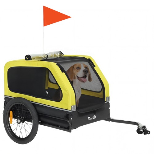 Pawhut dog bike trailer - pawhut, w/