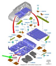 Ford Transit Connect MK1 Front Floor Mat Set LHD 2261453 New Condition