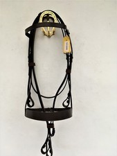 **SALE** HUNTER BRIDLE WITH 1.5" NOSEBAND PREMIUM LEATHER BILLET ENDS FREE REINS