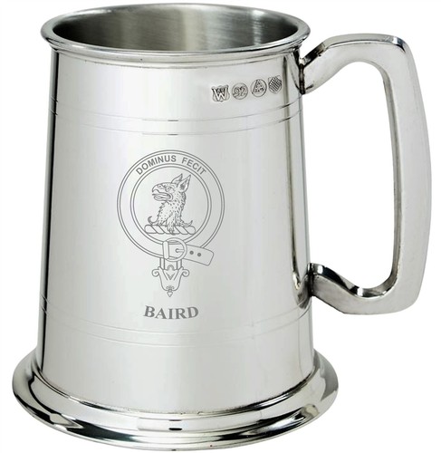 Baird clan crest - crest, tankard
