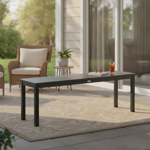 Metal garden bench seater - bench, 2-seater