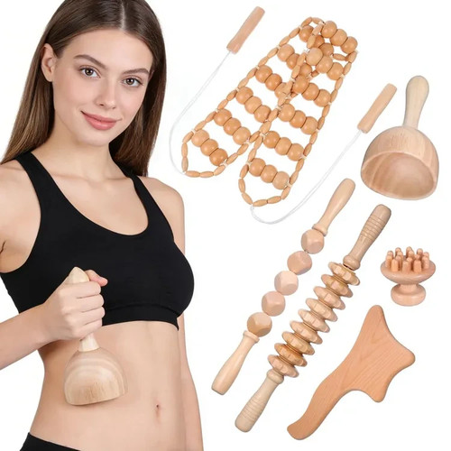 6pcs wood therapy - 6pcs, massage