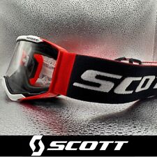 MOTOCROSS MX GOGGLES - Scott PROSPECT Race Ready Motocross Goggles Red Black