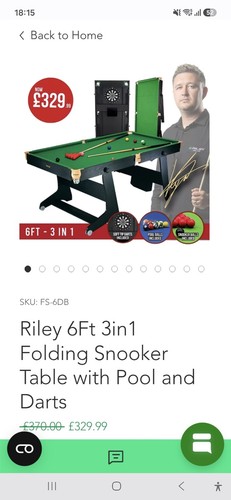 Riley 6ft 1 folding - riley,