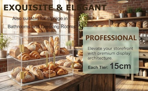 Acrylic bakery pastry display - bakery,