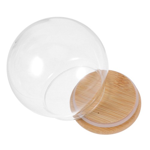 Clear glass dome cloche with - glass,