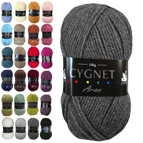 Cygnet yarn aran 100 acrylic - aran, 100%