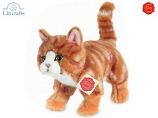 Teddy Hermann Ginger Striped Cat 90682 Plush Soft Toy  Lincrafts  UK Est.1993