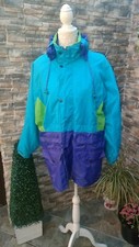 Vintage 80s Ocean Spray Weather Proof Retro Jacket M With Hood 