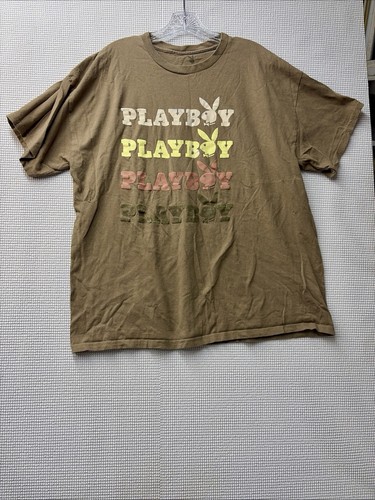Playboy shirt brown - playboy, t-shirt