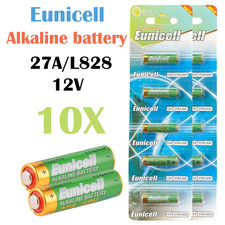 10x 27A 12V Alkaline Batteries