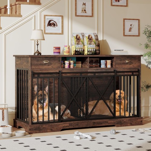 Extra large dog cage furniture - large,