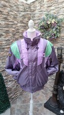 Vintage 80s 90s Winter Descente Purple Lilac Ski Jacket Swiss Team Suppliers 
