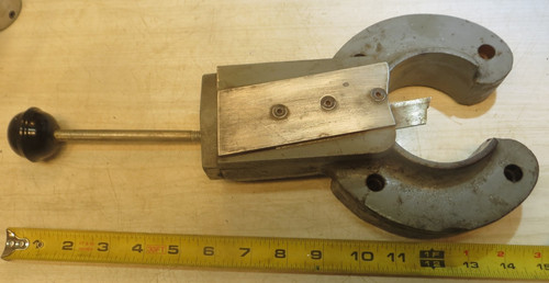 Lathe vertical cut off slide - cut,