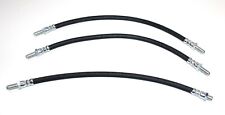 SET OF 3 FLEXIBLE BRAKE HOSE PIPES FOR THE VANDEN PLAS 4 LITRE R 1964 - 1968