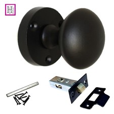 Matt Black Door Knobs SET