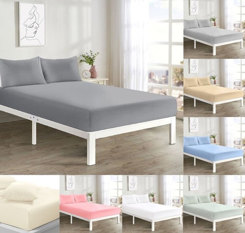 Soft microfibre fitted sheet - soft,