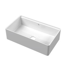 Nuie Modern Butler Kitchen Sink Bowl with Ledge & Overflow 795 x 460 x 220mm