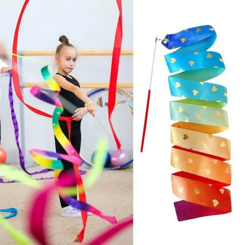 Rainbow gym dance ribbon - 2m,