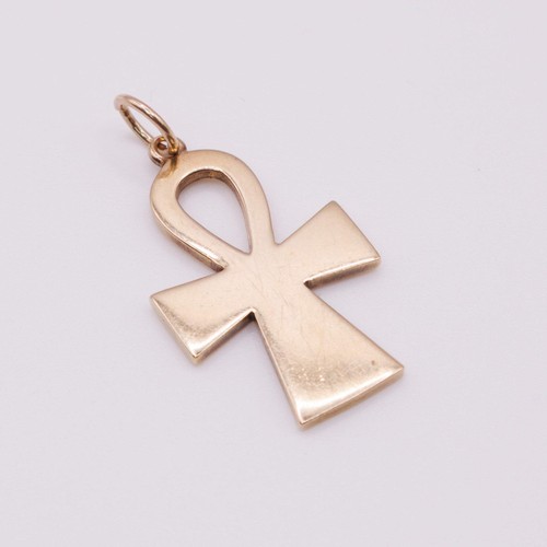 9ct yellow gold - yellow, cross