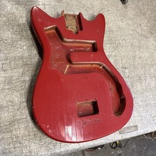 1960s-70s MIJ Teisco Norma EG-405-2 Guitar BODY ONLY Red for 2-Pickups Japan