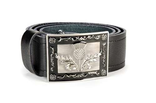 Heraldic thistle leather - thistle,