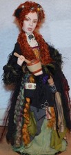 Artist Doll Witch Sculpted Art Doll OOAK 10 Inches Tall Artist Made