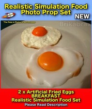 2 Piece Artificial Fried Eggs