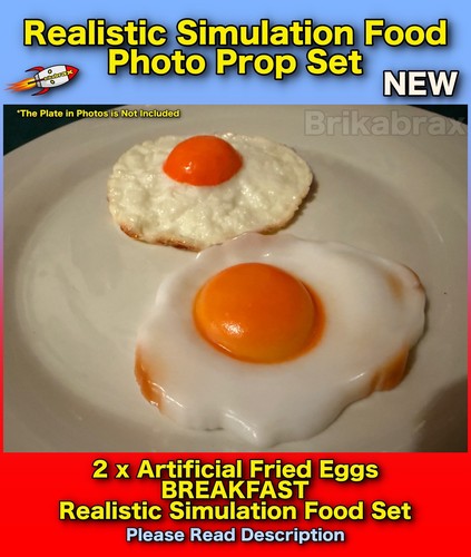 Piece artificial fried eggs - piece,