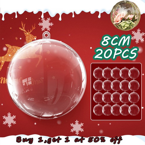 20pcs clear balls - balls, christmas