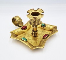 FINE GILT COPPER & CABOCHON