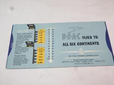 VINTAGE AERONAUTICA BOAC Weights Measures & Currency Conversion Guide 1958 MINT