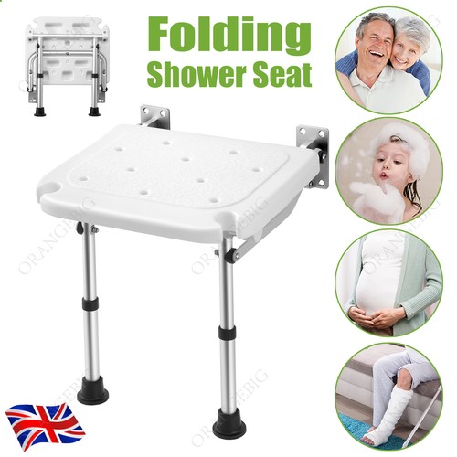 Folding shower seat wall - shower,