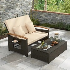 Sun Lounger Daybed Rattan