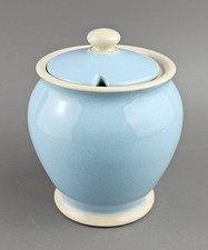 Lovatts Pottery Sugar Bowl or Preserve Pot, Lavatis Pattern, Collectible Vintage