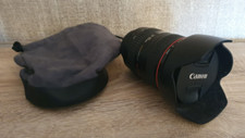 Canon L-series 24-105mm F/4 L IS USM Lens EF  with both Caps & Hood