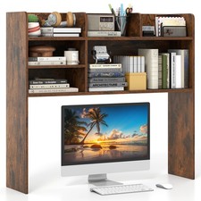 COSTWAY Desktop Bookshelf Desk